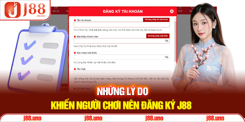 Những lý do khiến người chơi nên đăng ký J88